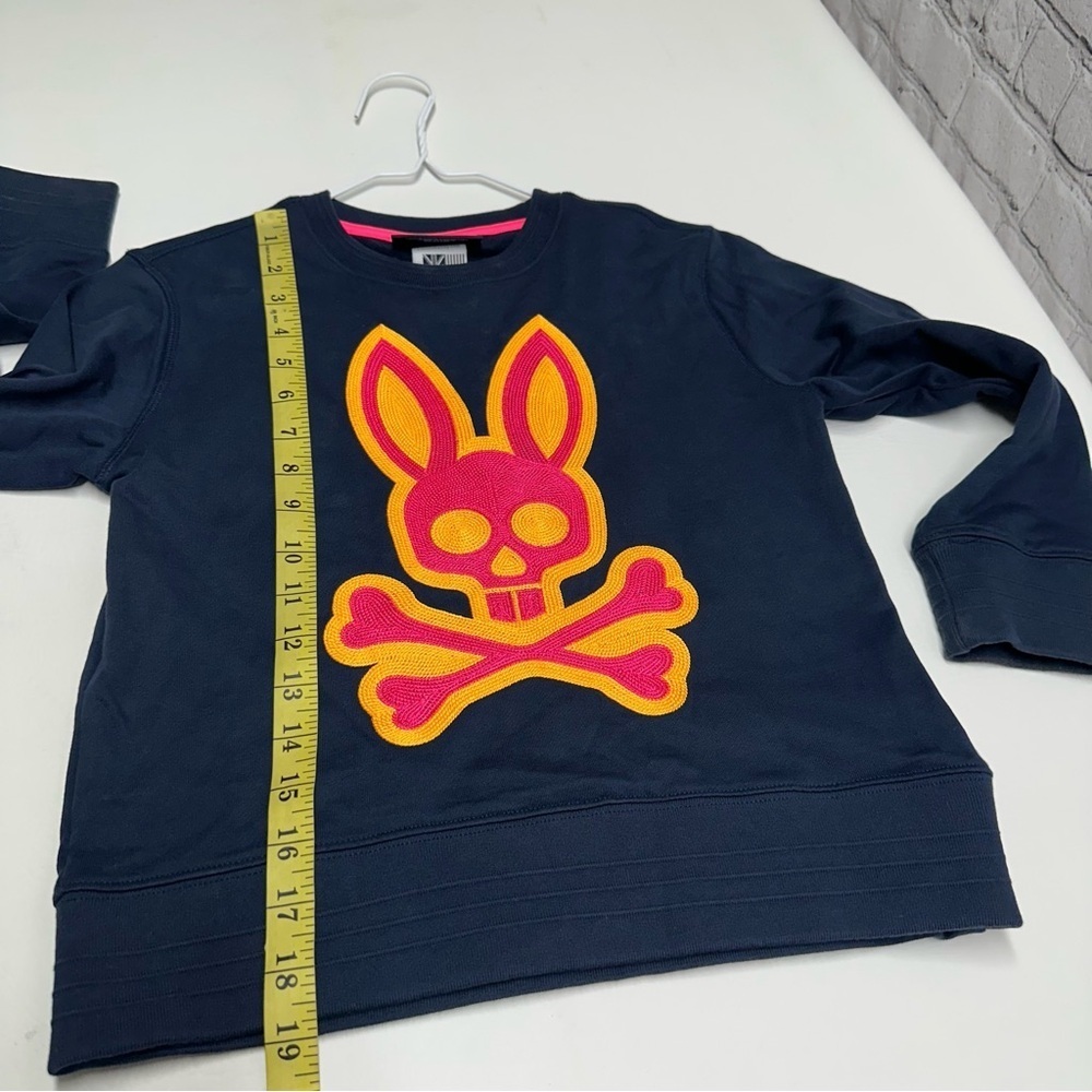 Psycho Bunny Youth Bailey Logo Embroidered Crewneck Sz S 7/8 - Picture 3 of 8